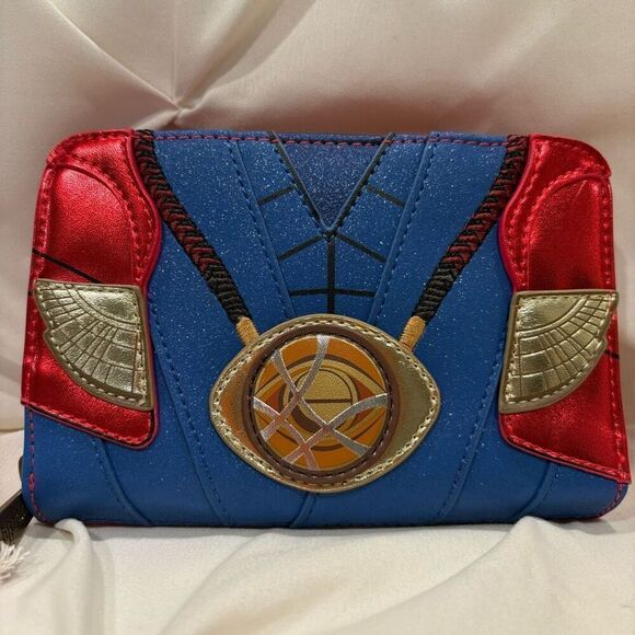 Loungefly Disney Marvel Metallic Doctor Strange Cosplay Zip Around Wallet NWT - Picture 1 of 4